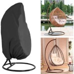 Penutup Kursi Gantung Tahan UV Berlapis PVC Khaki 231x200 cm